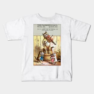 1882 Cats Square Dance Kids T-Shirt